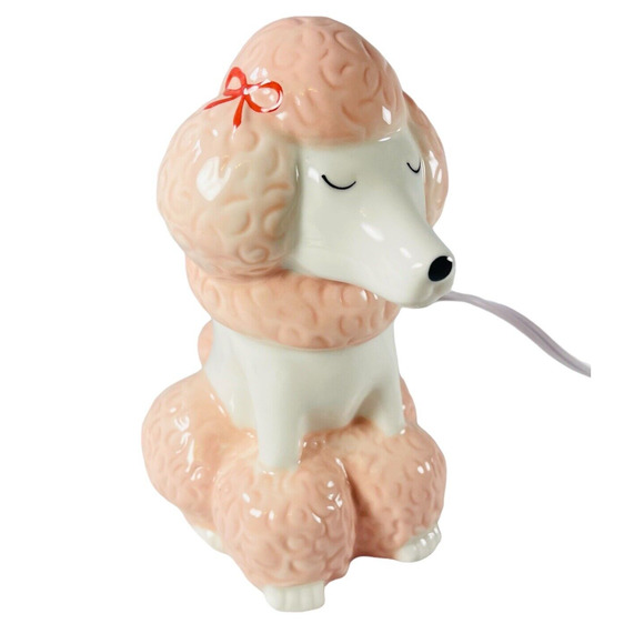 Target Other - Pink Poodle Ceramic Dog Pup Nightlight Lamp With Switch Cord Discontinued Target